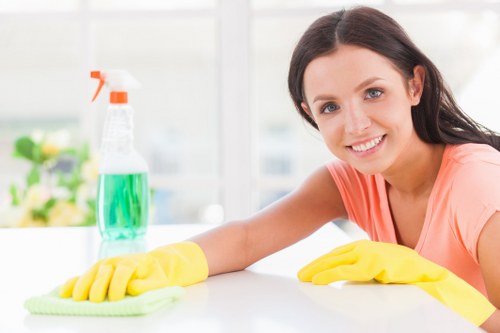 Deep cleaning a modern living room for a fresher home
