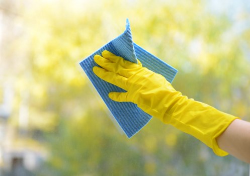 Move in cleaning service preparing a fresh new home interior