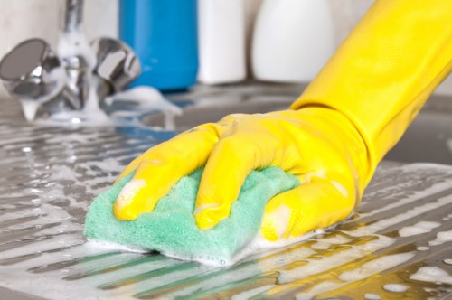 Professional house cleaning tools for a London property